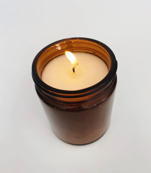 Chai Latte - 8 oz coconut soy candle amber jar - Pasque Boutique